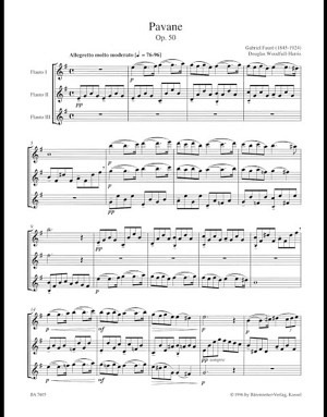 Pavane für drei Flöten
