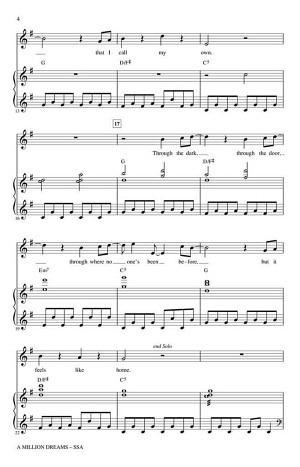 A Million Dreams - Frauenchor (5 Stück)