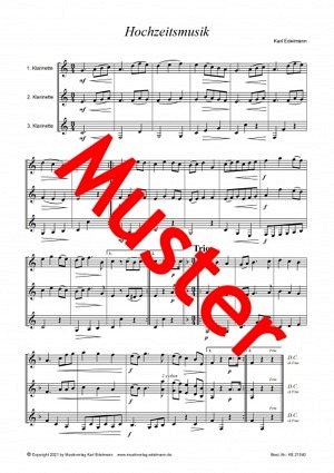 Festliche Klarinettentrios - Heft 8