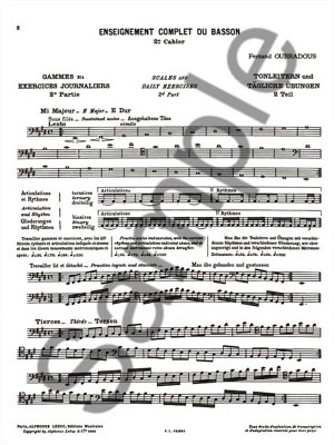 Enseignement Complet du Basson vol. 2