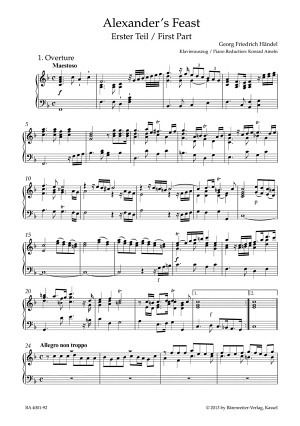 Alexander's Feast or the Power of Musick HWV 75