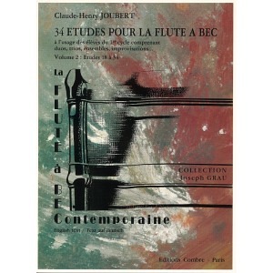 34 Etudes pour la flute a bec - Volume 2