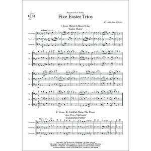 Fünf Oster-Trios für Posaunentrio