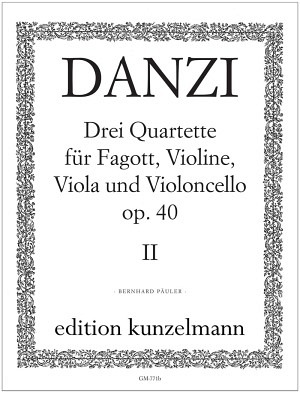 Drei Quartette für Fagott und Streicher - Band 2