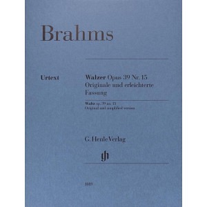 Walzer op. 39 Nr. 15 - Originale und erleichterte Fassung